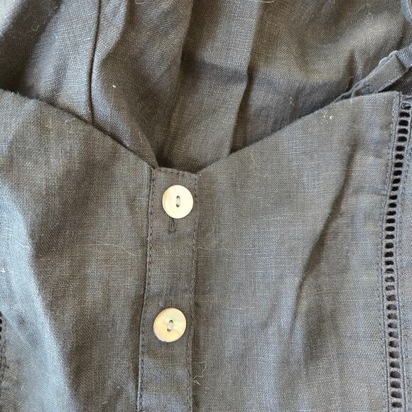 Madewell Sleeveless Wide-Leg Jumpsuit in 100% Linen Size 4 NWT - Picture 6 of 12